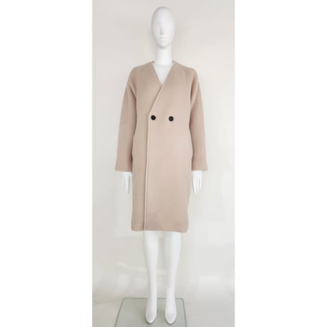 【Boutique Ordinary】Collarless Bulky Coat