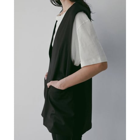 【anuke】Keyneck Over Vest　※納期3月下旬～4月下旬