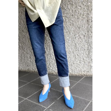 【INDIMARK】ボーイフレンドデニム　ベーシックブルー　WJ072