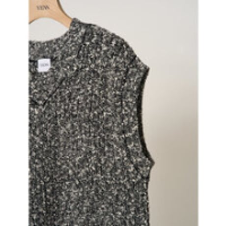 【YENN】BI COLOR KNIT VEST