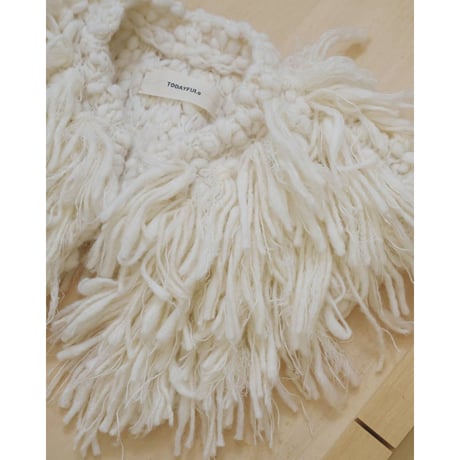 【TODAYFUL】Fringe Knit Collar　※納期11月中旬～12月中旬