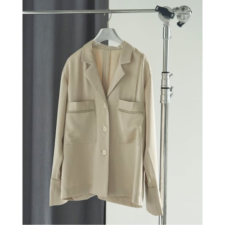 【anuke】Satin Tailored Shirts※10月上～11月上