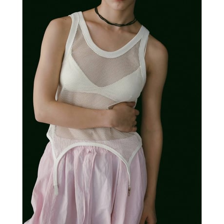 【anuke】Vintage Mesh Tanktop　※納期5月下旬～6月下旬