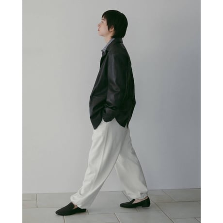 【anuke】Ecoleather Tailored Jacket