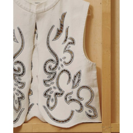 【TODAYFUL】Cut Lace Twill Vest　※6月下旬～7月下旬