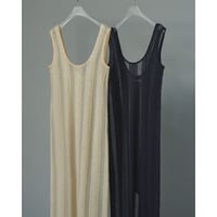 【anuke】Sheer Uneck Onepiece※10月上～11月上