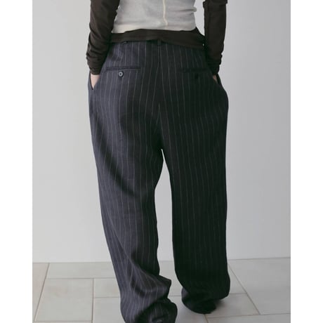 【anuke】Linen Tuck Pants