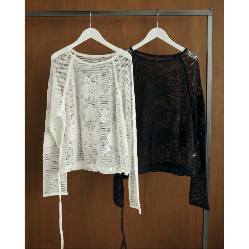 アンヌーク　レース　anuke Embroidery Mesh Tops ànuke】Embroidery Mesh Tops | selectshop kusukusu