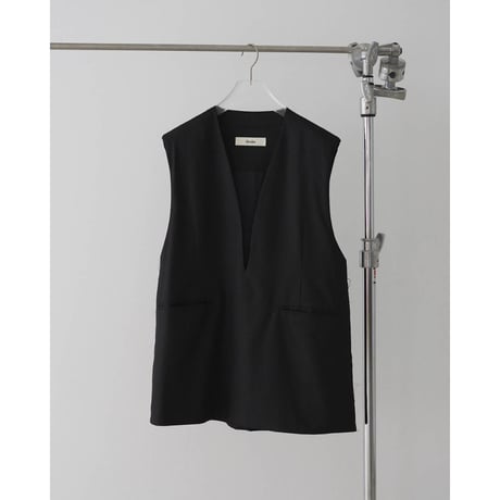 【anuke】Keyneck Over Vest　※納期3月下旬～4月下旬