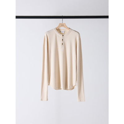 YENN】HENRY NECK LONG TEE | selectshop kusukusu