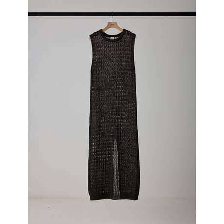 【YENN】OPENWORK KNIT OP