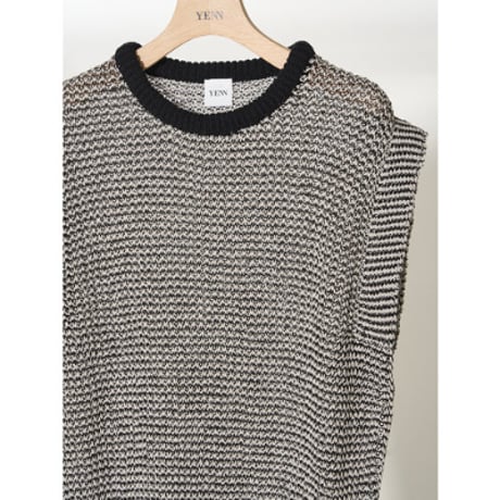【YENN】PADDING NECK KNIT