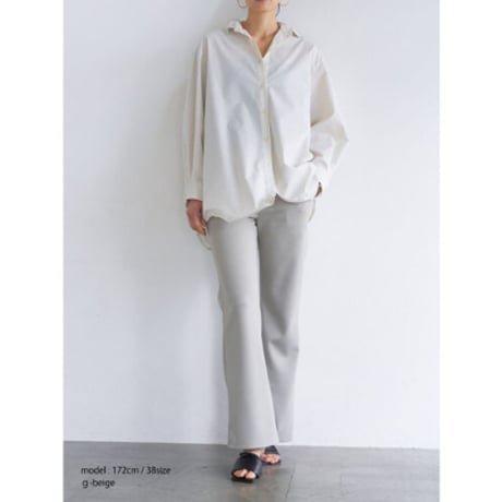 【YENN】W JERSEY FLARE PT