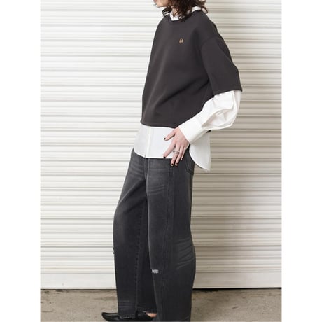 【YENN】PADDED COLLAR SHIRT