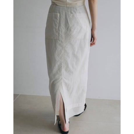 【anuke】Sheer Workpocket Skirt　※納期7月中旬～8月中旬