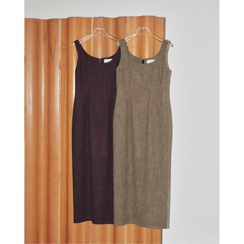 todayful】Check Pencil Dress ナチュラル 38