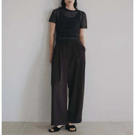 【anuke】Wrapcami Layered Knit　※納期7月上旬～8月上旬