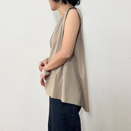 【siro de labonte】tuck flare tank（カットソー）