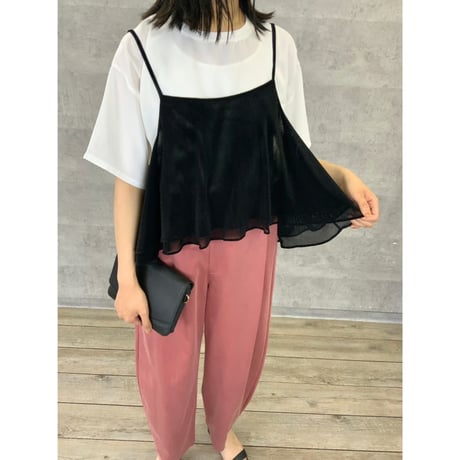 再再再販御予約【Anna Kerry】メッシュベロアビスチェ