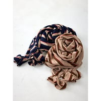 【YENN】STRIPED JERSEY SCARF