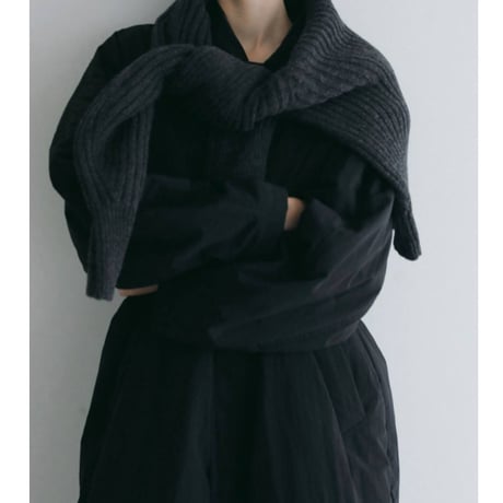 【anuke】Halfzip Rib Knit