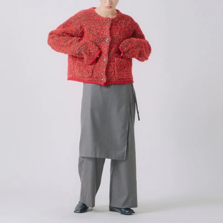 【WHYTO.】mix tapeyarn knit jacket