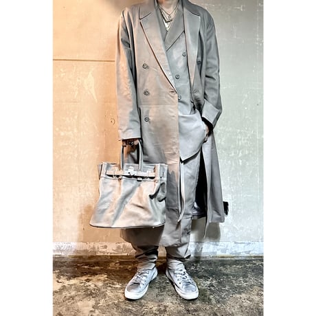 【新品タグ付き】M.U.L. レザー切返しロングジャケット 新品タグ付き】M.U.L. レザー切返しロングジャケット 2025年最新