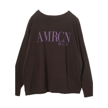 【MICA×AMERICANA】別注- "AMRCN"ロゴロングT-shirt