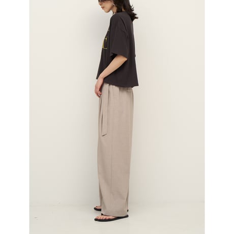 【CHIGNON】"AWE"ﾌﾟﾘﾝﾄｸﾛｯﾌﾟﾄﾞTee