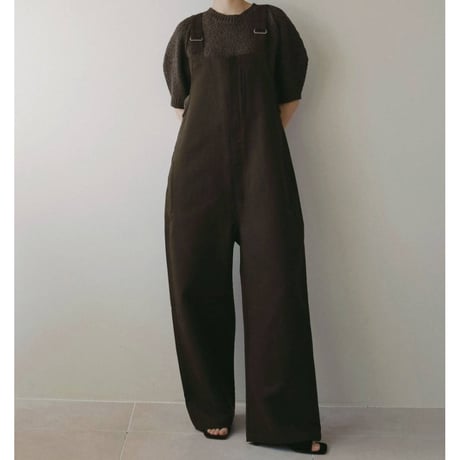 【anuke】Cotton Wide Salopette　※納期8月中旬～9月中旬