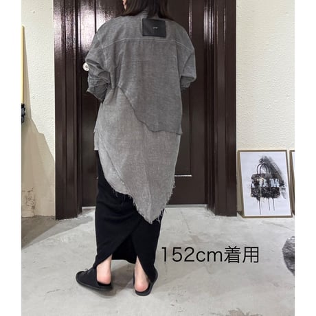 【M.U.L.】BROKEN LAYER LONG SHIRT　MULW-2027