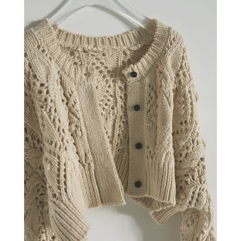 anuke】Cable Knit Cardigan | selectshop kusukusu