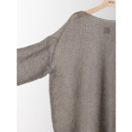 【YENN】SHEER MOHAIR KNIT PO　※納期：9月中旬〜10月中旬