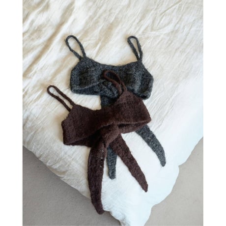 【anuke】Crochet Knit Bustier　納期：7月中旬～8月中旬