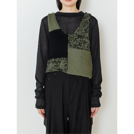 再販【YENN】PATCHWORK BUSTIER
