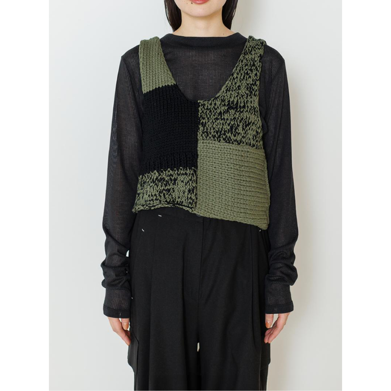 再販【YENN】PATCHWORK BUSTIER | selectshop kusukusu