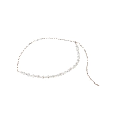 【Sea'ds mara】Pearl linked chain necklace