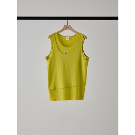 【YENN】COLOR LAYERED TANK