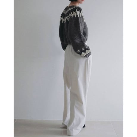 【anuke】Nordic Handknit Cardigan　※納期10月上旬〜11月上旬