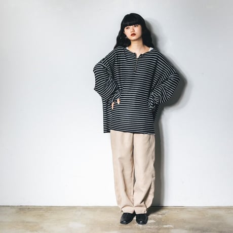 【AGAWD】リバーシブルボーダーニット