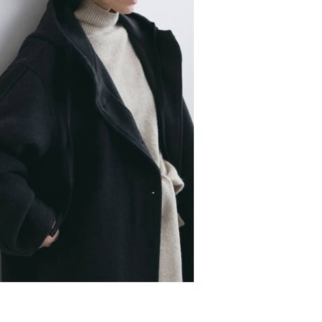 【anuke】Wool Hoodie Coat