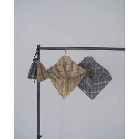 【anuke】Check Scarf　※納期4月下旬～5月下旬