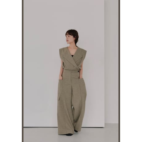 【Halla】cachecoeur jumpsuit※納期8下～9下