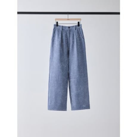 【YENN】MOLE TWILL TUCK WIDE