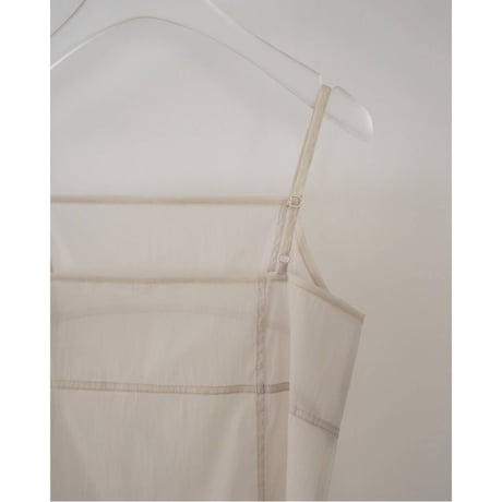 【anuke】Sheer Panel Longcamisole　※納期5月上旬～6月上旬