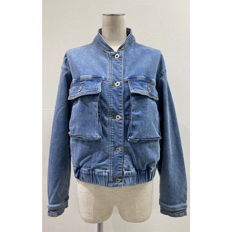 新品 CYAN tokyo スタンドカラーショートデニムジャケット CYAN TOKYO（シアン トーキョー） スタンドカラー ショート