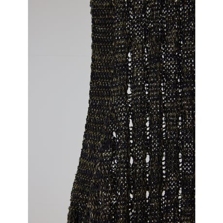 【YENN】OPENWORK KNIT OP