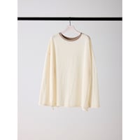 【CHIGNON】 ｼｱｰﾎﾞｰﾀﾞｰﾛﾝTEE