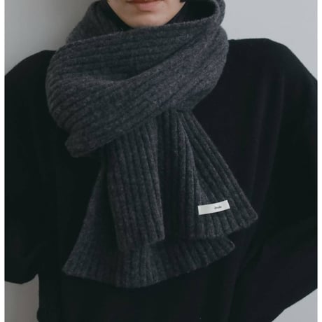 【anuke】Rib Knit Stole　※納期11月中旬～12月中旬