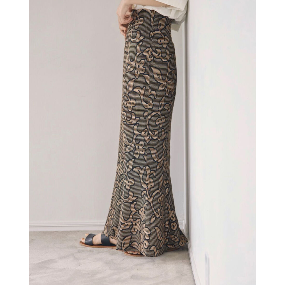 TODAYFUL Jacquard Leaf Pencilskirt 38 - tracemed.com.br